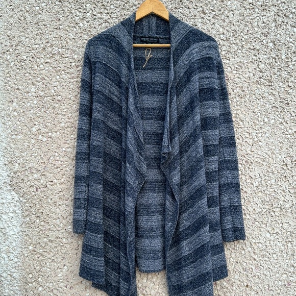 Barefoot Dreams Stripe Calypso Wrap Sweater - Picture 9 of 9